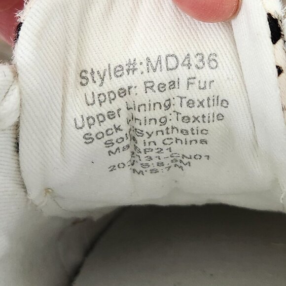 Madewell Sidewalk Sneakers Womens 8.5 Low Top Calf Hair Spotted Suede Lace Up - Picture 11 of 11